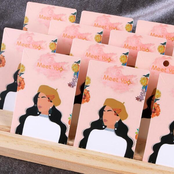 10pcs Figure Graphic Jewelry Storage Card