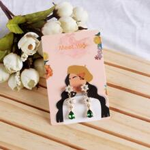 10pcs Figure Graphic Jewelry Storage Card