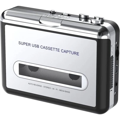  DIGITNOW Walkman USB Cassette Player, Retro Cassettes Tape To MP3 CD Converter