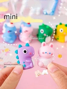 1 pieza con diseño de dibujos animados Sacapuntas & 1 pieza Borrador - Multicolor - Ver 3