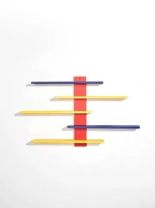 1pc Wall Mounted Toy Storage Rack - Multicolor - View 6