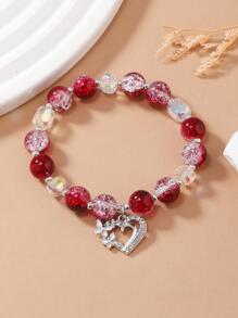 1 Máy Tính Thời Trang Bướm Trang Trí Đá Trái Tim Charm Vòng Tay Cho Nữ Trang Trí Hàng Ngày - Nhiều màu - Xem 4