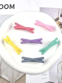 chiếc Kẹp tóc hình cá sấu màu trơn cho nữ để trang trí tóc - Nhiều màu - Xem 3