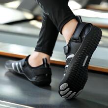 Giày đi biển 5 ngón unisex họa tiết kẻ sọc đi biển - màu đen - Xem 2