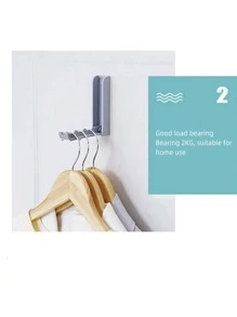 2 Cái/bộ Móc Treo Nhựa Móc Treo Tường Tự Dính Hiện Đại Có Thể Gập Lại Móc Cho Móc Treo - Nhiều màu - Xem 7