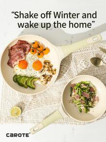 CAROTE 12pcs Nonstick Cookware Set, Heavy-duty Pots and Pans Set, Induction Kitchen Pans for Cooking, Garden Green Cooking Pot - Mint Green - View 6