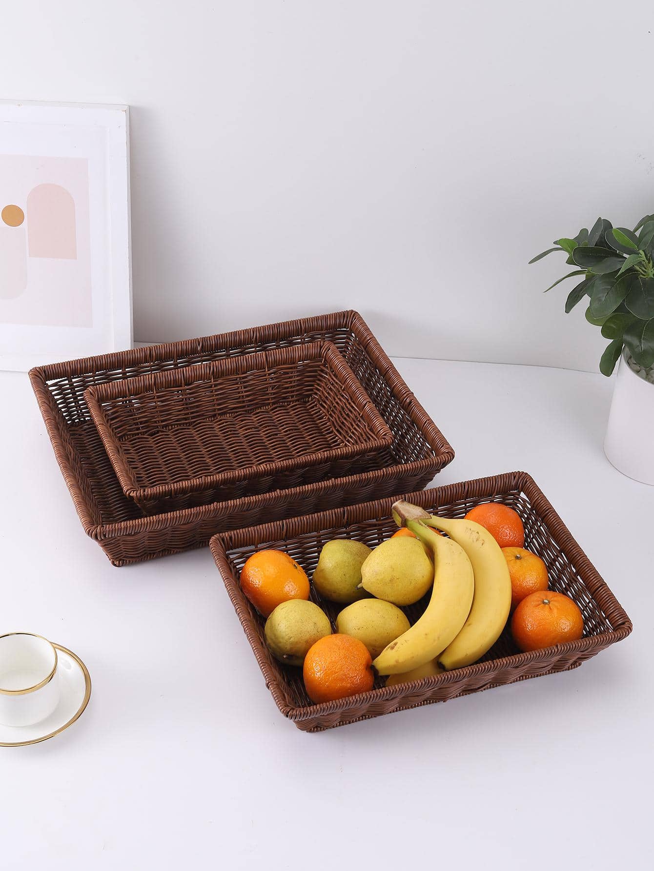 Giỏ lưu trữ - màu nâu - Xem 1