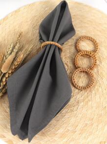 10入組木頭餐巾環