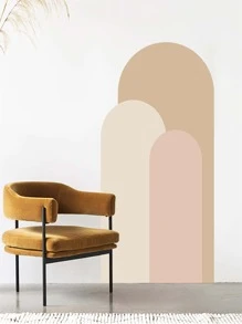 1/2 件波西米亚拱形几何美感艺术墙贴，20.47 * 55.1 英寸，客厅卧室背景墙壁纸，壁画，拱形防水装饰贴纸，家居装饰，墙壁装饰，贴纸，墙贴花，乙烯基贴花用于家居装饰，春季装饰品让您的家焕然一新，拉玛装饰贴纸