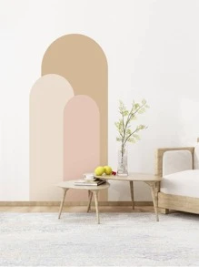 1/2 件波西米亚拱形几何美感艺术墙贴，20.47 * 55.1 英寸，客厅卧室背景墙壁纸，壁画，拱形防水装饰贴纸，家居装饰，墙壁装饰，贴纸，墙贴花，乙烯基贴花用于家居装饰，春季装饰品让您的家焕然一新，拉玛装饰贴纸