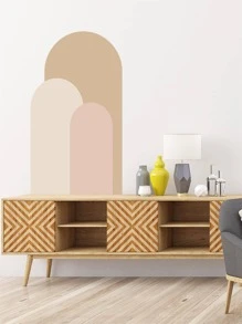 1/2 件波西米亚拱形几何美感艺术墙贴，20.47 * 55.1 英寸，客厅卧室背景墙壁纸，壁画，拱形防水装饰贴纸，家居装饰，墙壁装饰，贴纸，墙贴花，乙烯基贴花用于家居装饰，春季装饰品让您的家焕然一新，拉玛装饰贴纸