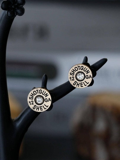 1 Paar Ohrstecker im vintage geschnitzten Stil, einfache Mode für den täglichen Lässig Tragen