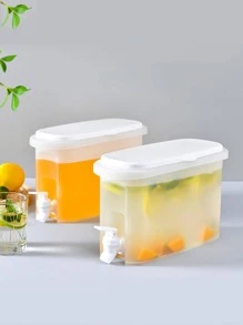 1入組透明塑膠寒冷水壺帶 - 白色 - 查看 6