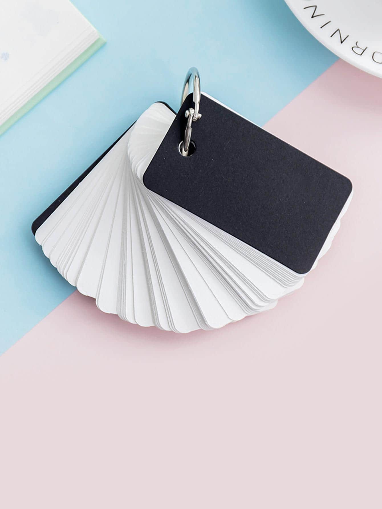 1 pieza Anillo de carpeta Agenda diaria - Negro - Ver 1