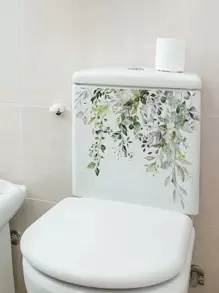 1pc Plant Pattern Wall Sticker, PVC Self Adhesive Wall Art Decal, For Home Decor,Stickers,Wall Decal, Vinyl Decal For Home Decorations,Spring Decoration Items Refresh Your Home,Rama Decoration Stickers