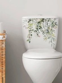 1pc Plant Pattern Wall Sticker, PVC Self Adhesive Wall Art Decal, For Home Decor,Stickers,Wall Decal, Vinyl Decal For Home Decorations,Spring Decoration Items Refresh Your Home,Rama Decoration Stickers