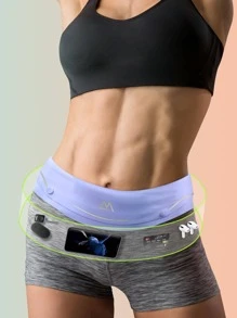 Water Resistant Running Belt Bag For Men & Women, Runner Fanny Pack - Purple - View 3