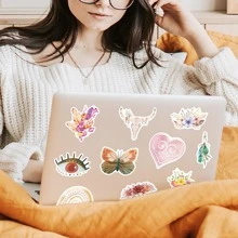 50入組混合圖案DIY創意貼紙筆記本電腦手機電腦 - 彩色 - 查看 3