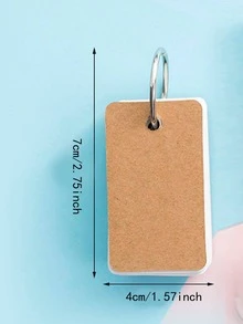 1 pieza Anillo de carpeta Agenda diaria - Negro - Ver 6