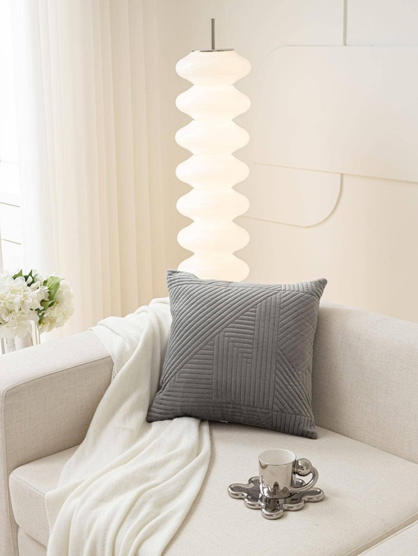 1pc Solid Cushion Cover Without Filler