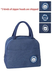 1只午餐袋,保溫飯盒,戶外野餐冷藏袋,食品容器收納袋 - 藍色 - 查看 9