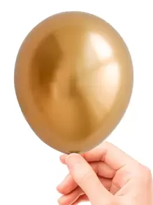 50 Balon Hias Warna Solid, Balon Lateks Emas 5 Inci untuk Dekorasi Pesta - Emas - View 2