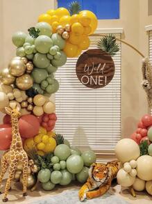 50 Balon Hias Warna Solid, Balon Lateks Emas 5 Inci untuk Dekorasi Pesta - Emas - View 3