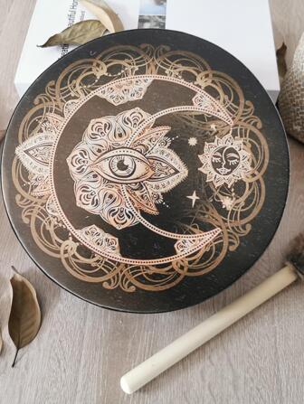 1入組曼陀羅圖案圓形香爐