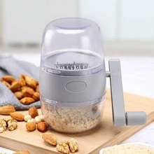Chopper Garlic Cutter Kitchen Tool Manual Food Shredder Hand Portable - Grey - View 1