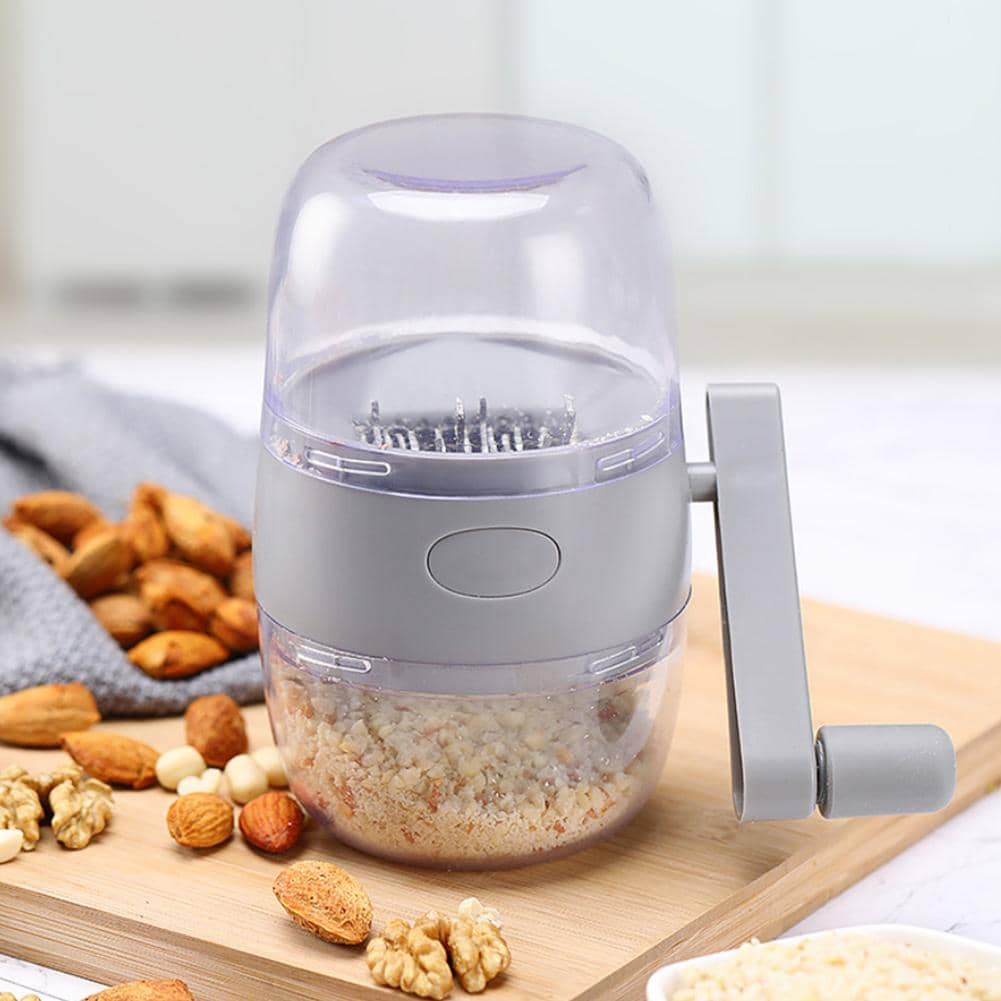 Chopper Garlic Cutter Kitchen Tool Manual Food Shredder Hand Portable - Grey - View 1