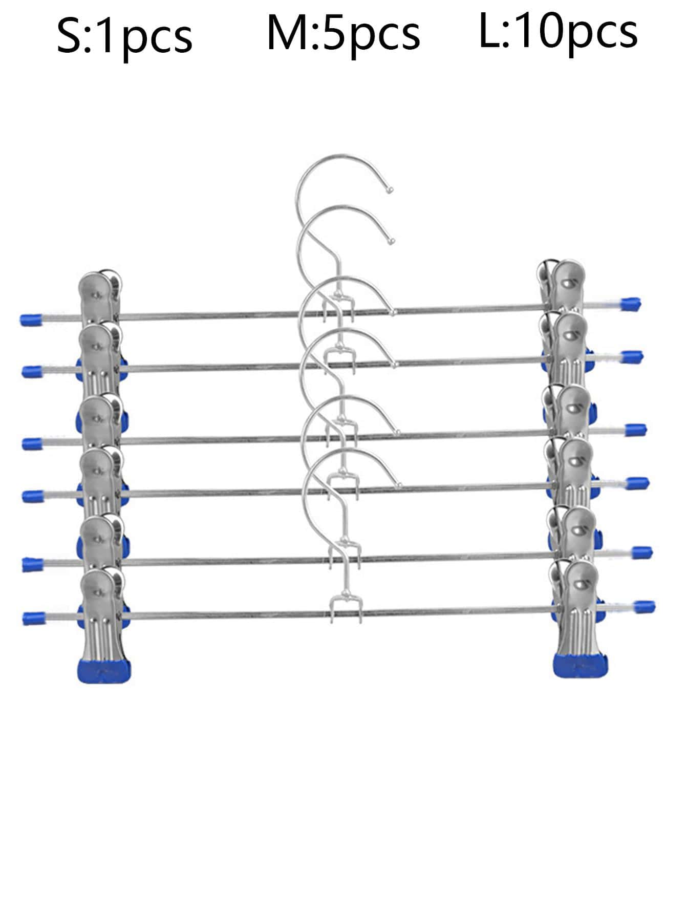 Móc treo quần đa năng 1 cái/5 cái/10 cái - Màu xanh lam - Xem 1