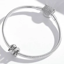 WOSTU 1pc 925 Sterling Silver Snake Vintage Dragon Charm Bead Pendant Fit Original Bracelet Necklace For Women Jewelry - Silver - View 5