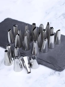 24/48pcs Icing Piping Nozzles - Silver - View 7