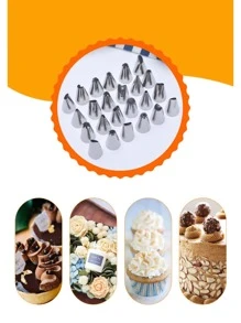 24/48pcs Icing Piping Nozzles - Silver - View 10