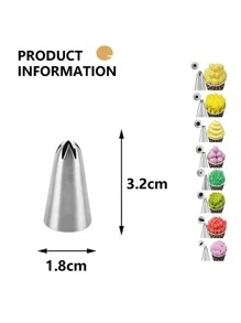 24/48pcs Icing Piping Nozzles - Silver - View 4