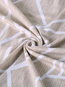 1入組幾何圖案沙發套，現代滌綸彈力沙發套家用