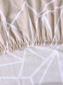 1入組幾何圖案沙發套，現代滌綸彈力沙發套家用