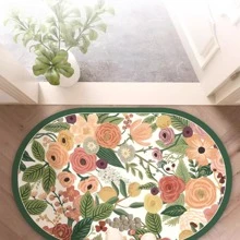 Alfombra de baño con estampado floral - Multicolor - Ver 1