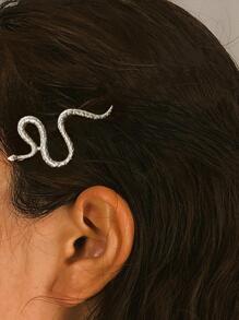 2pcs Snake Decor Hair Clip For Daily Life Street Witch, Y2k Claw Clips Hair Claws Hair Barrettes, School Stuff, Hair Accessories, Head Accessories - Multicolor - View 3