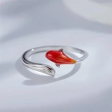 OMID Fashion Fish Design Sterling Silver Wrap Ring For Women For Gift - ring - View 2