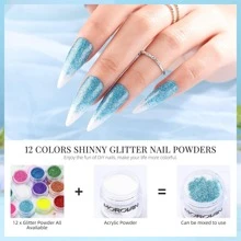 Morovan Acrylic Nail Kit With Drill - Glitter Acrylic Powder And Liquid Monomer Starter Nail Kit With Everything Professional Acrylic Nail Kits Set For Beginners For Nail Art Extension Valentines - 彩色 - 查看 4