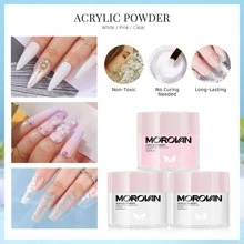 Morovan Acrylic Nail Kit With Drill - Glitter Acrylic Powder And Liquid Monomer Starter Nail Kit With Everything Professional Acrylic Nail Kits Set For Beginners For Nail Art Extension Valentines - 彩色 - 查看 3