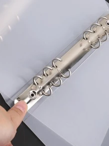 1pc Clear Loose-leaf Book Shell - Clear - View 2