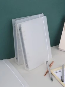 1pc Clear Loose-leaf Book Shell - Clear - View 1