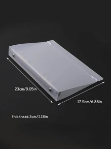 1pc Clear Loose-leaf Book Shell - Clear - View 6