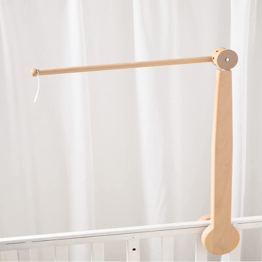 Crib Mobile Arm HBM Wooden Mobile Arm for Crib 1937 Inch Adjustable