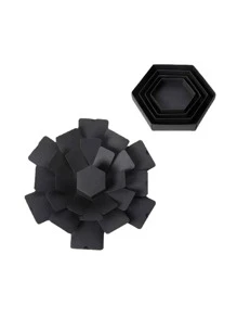 1pc DIY Photo Box With Ribbon, Black Paper Multifunction Gift Box For Household