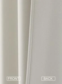 Estelar Textiler Plain Single Panel Curtain, Minimalist Polyester Single Panel Blackout Curtain For Bedroom And Living Room - Apricot - View 4