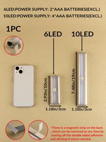 1/3 pezzi Luce notturna sensore di movimento armadio con 6/10 LED, alimentata a batteria per mobile cucina