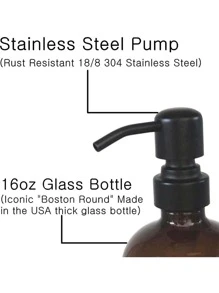 1 pieza Dispensador de loción 300ml - Marrón - Ver 6